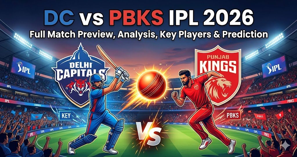DC vs PBKS IPL 2026 – Full Match Preview, Analysis, Key Players & Prediction